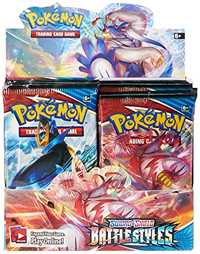 Pokemon | Sword & Shield 5 Battle Styles: Booster Display | Card Game | Ages 6+ | 2 Players | 10+ Minutes Playing Time