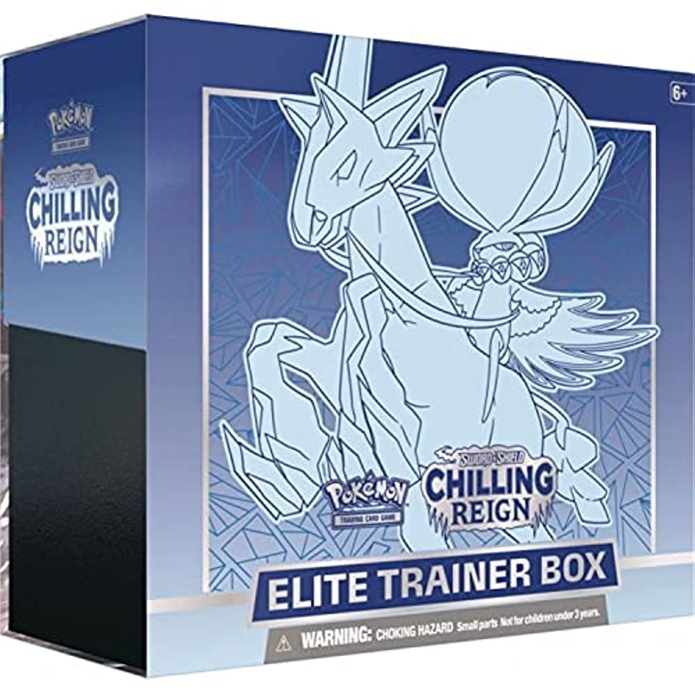 Pokemon TCG Sword & Shield Ice Rider Calyrex Chilling Reign Elite Trainer Card