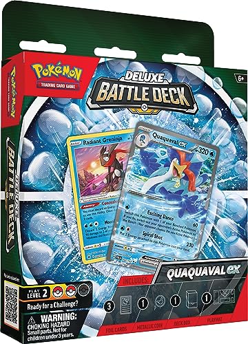 Pokemon TCG: Quaquaval ex Deluxe Battle Deck (Ready-to-Play 60-Card Deck & Accessories)