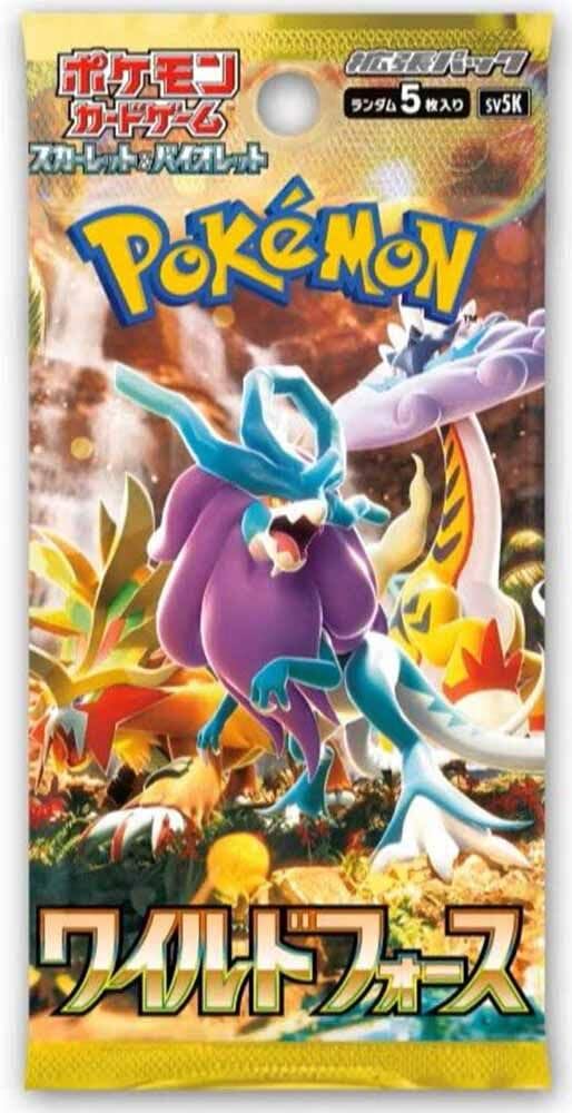 Pokemon (1 Pack) Pokemon Card Game Wild Force Booster Pack (5 Cards Per Pack) Japanese ver