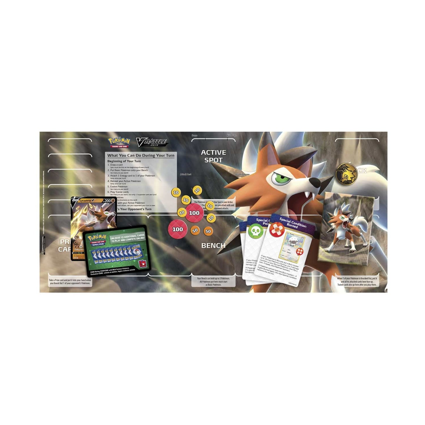 TCG: Lycanroc V Battle Deck (60 Cards, Ready to Play)