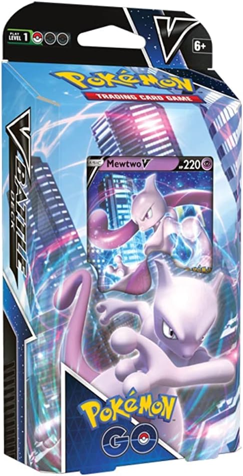 Mop Mob Pokemon Cards: Pokemon GO Mewtwo V Battle Deck Multicolor