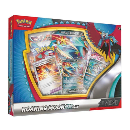 Pokemon TCG: Roaring Moon ex Box (1 Foil Promo Card, 1 Oversize Foil Card & 4 Booster Packs)