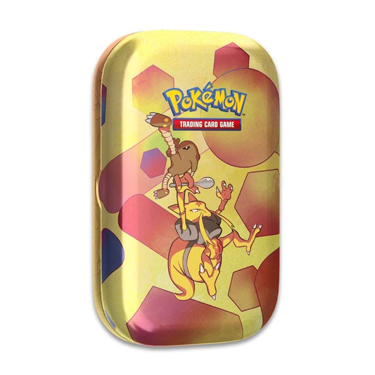 Pokemon TCG: Scarlet & Violet - 151 Mini Tin  -  Kadabra and Hitmonlee (2 Booster Packs, 1 Coin & 1 Art Card)