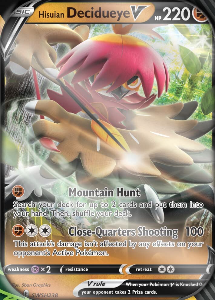 Pokemon Cards: Divergent Power Hisuian Decidueye V Tin