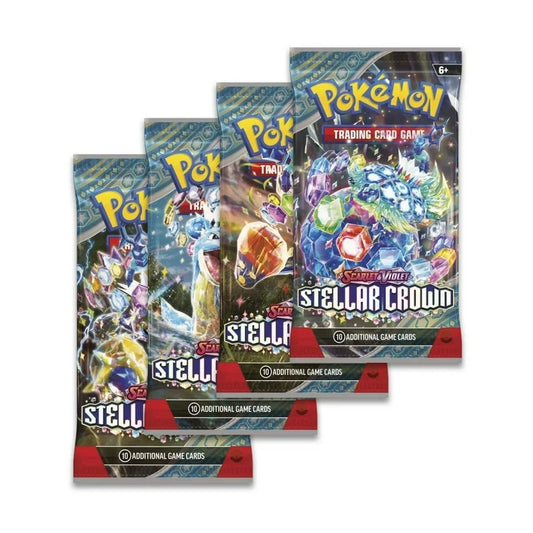 Pokemon TCG Scarlet & Violet Stellar Crown - 8 Boosters Packs