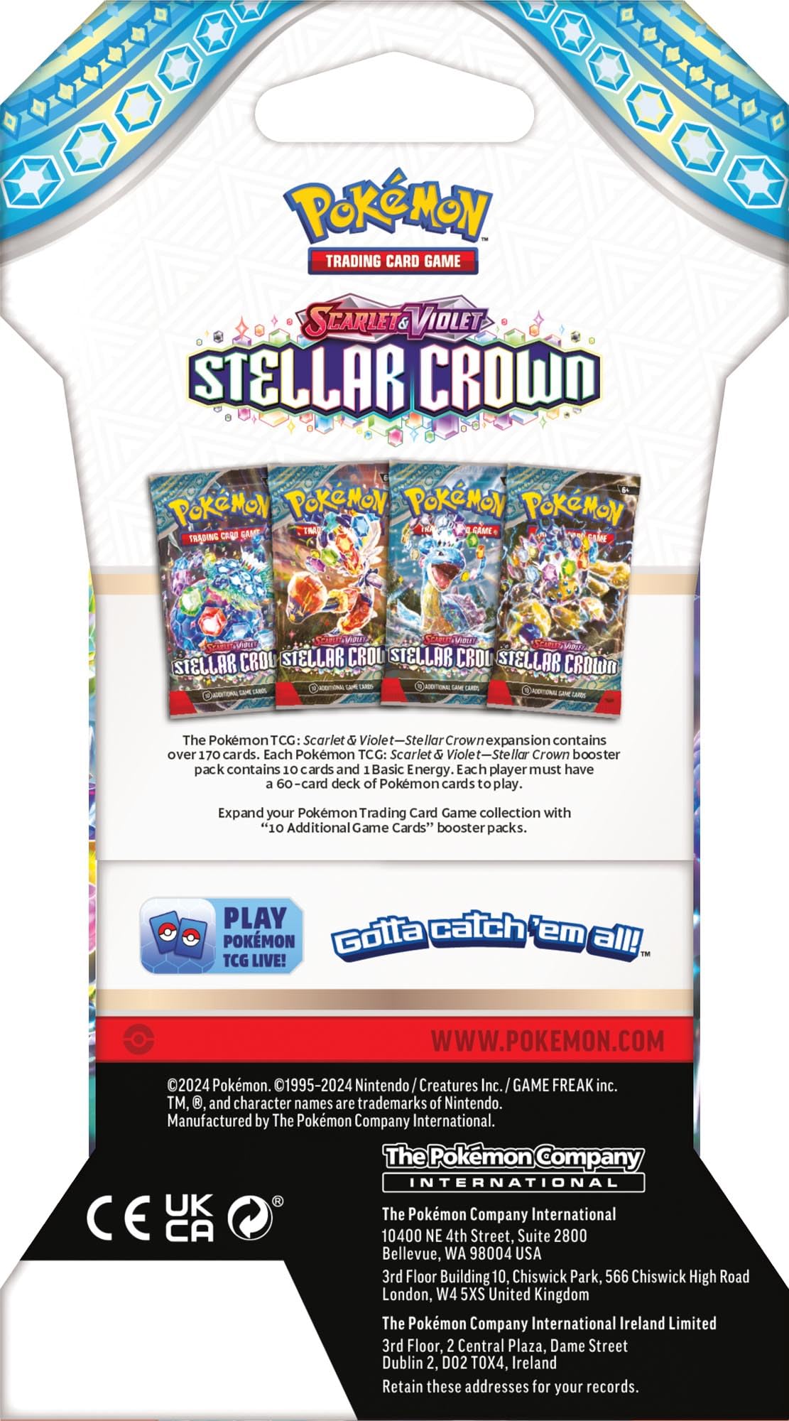 Pokemon TCG Scarlet and Violet 7 Stellar Crown Blisters