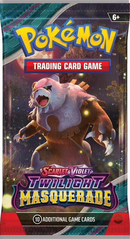 TCG: Scarlet & Violet - Twilight Masquerade 3-Pack Blister: Snorlax (3 Booster Packs & 1 Foil Promo)