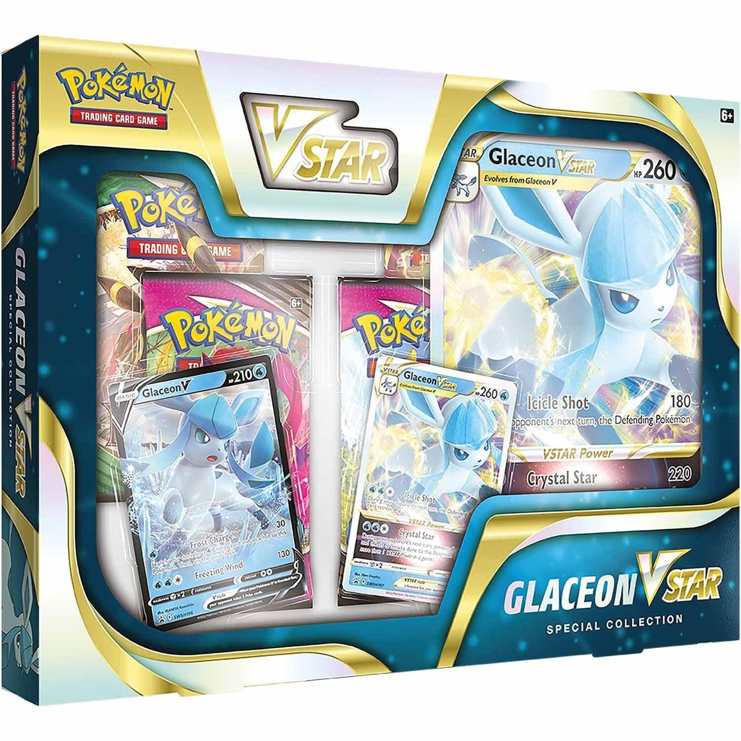 Pokemon | Leafeon VSTAR / Glaceon VSTAR Special Collection | Card Game | Ages 6+ | 2 Players | 10 Minutes Playing Time