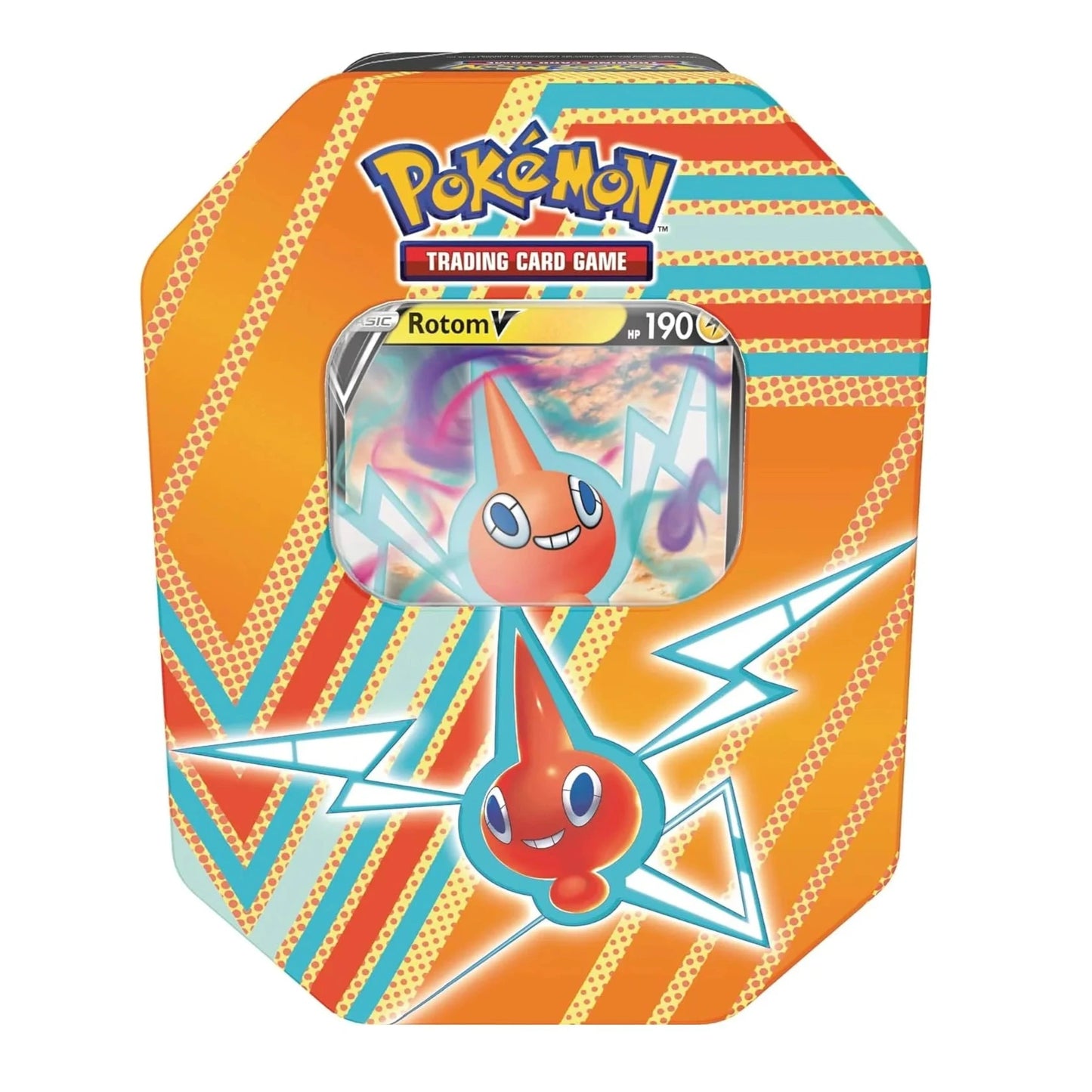 Pokemon Hidden Potential Tin  -  Rotom V (1 Foil Card & 4 Booster Packs)