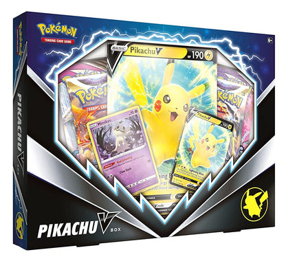 TCG: Pikachu V Box (2 Foil Promo Cards, 1 Foil Oversize Card & 4 Booster Packs)