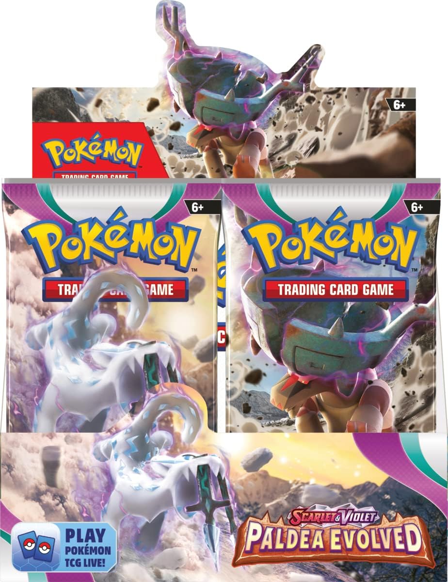 Pokemon TCG Scarlet & Violet Paldea Evolved Set Booster Pack Box Asst 36 x 10PK