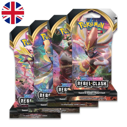 Pokemon TCG Sword AND Shield Rebel Clash Sleeved Booster