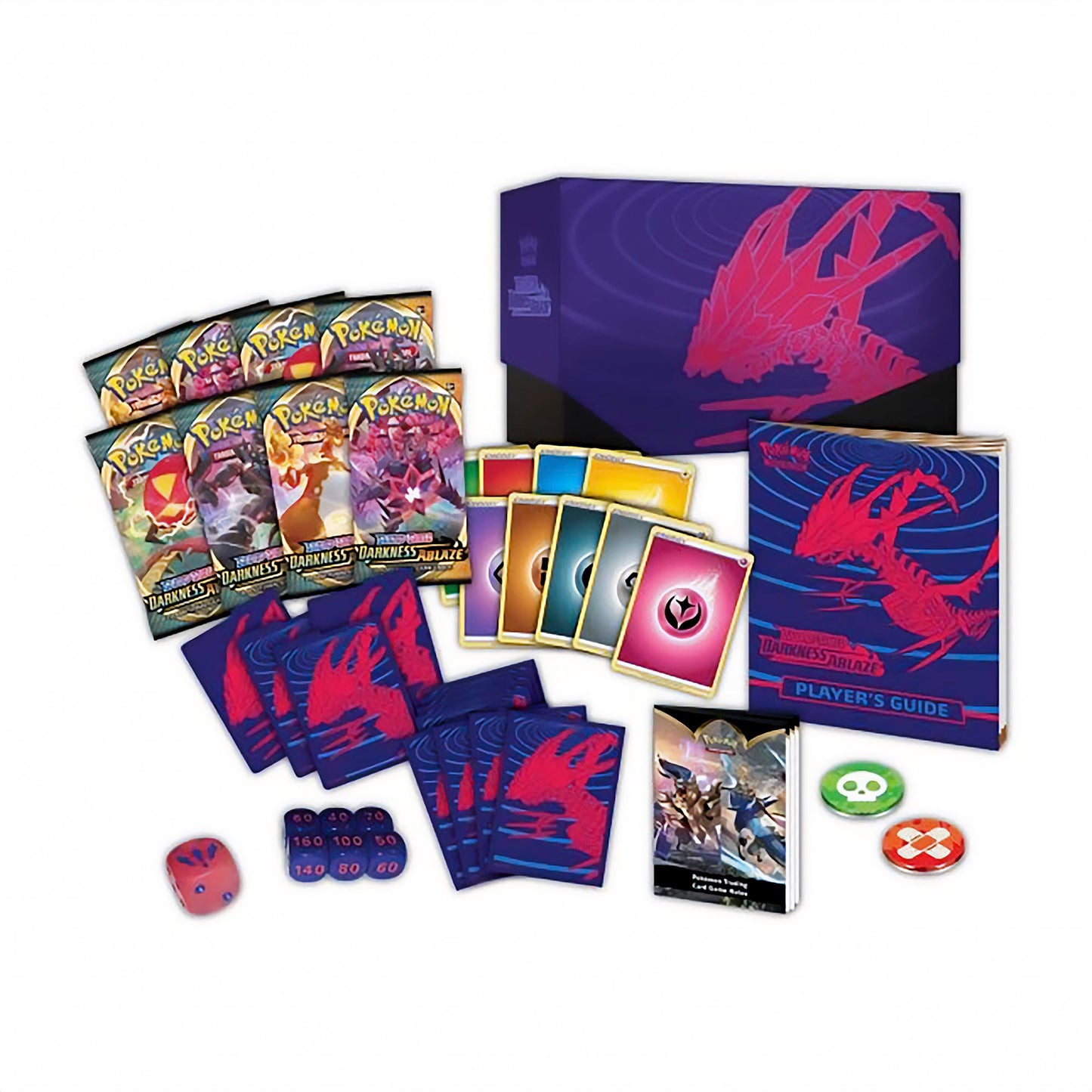 POK80731 TCG: Sword and Shield 3 Darkness Ablaze Elite Trainer Box, Mixed Colours