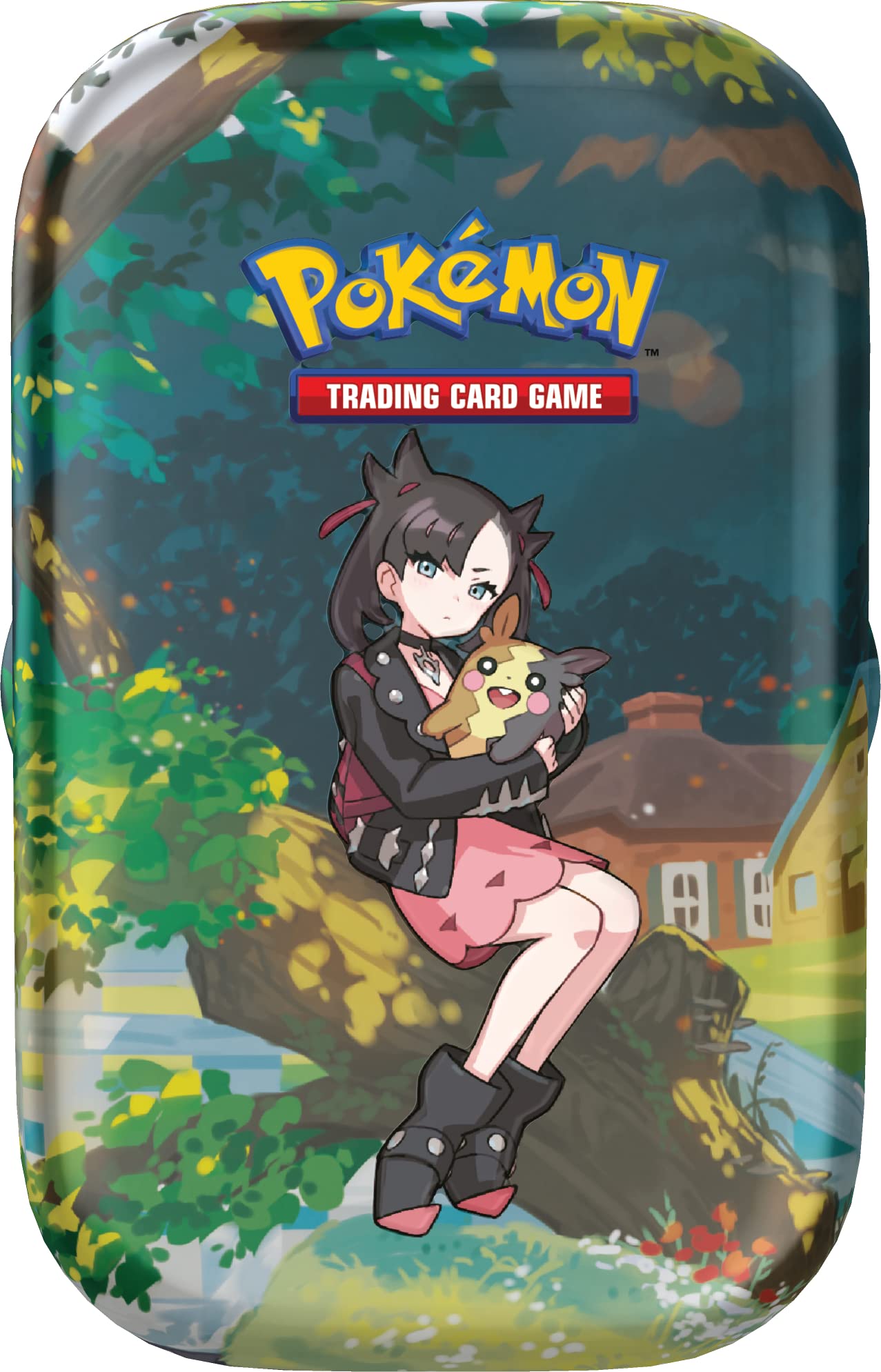 TCG: Crown Zenith Mini Tin - Marnie & Morpeko (2 Booster Packs & 1 Pokemon Art Card)