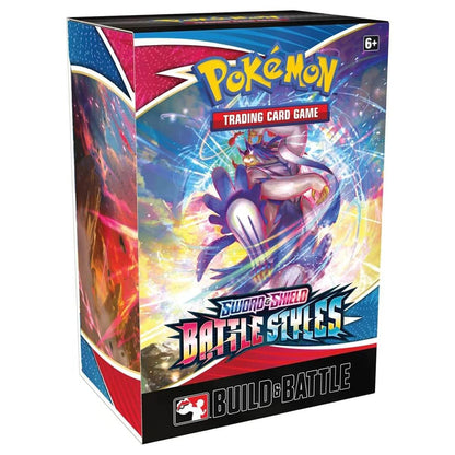 Pokemon TCG Build and Battle Kit Box - Sword Shield 05 Battle Styles - 4 Packs & Promos