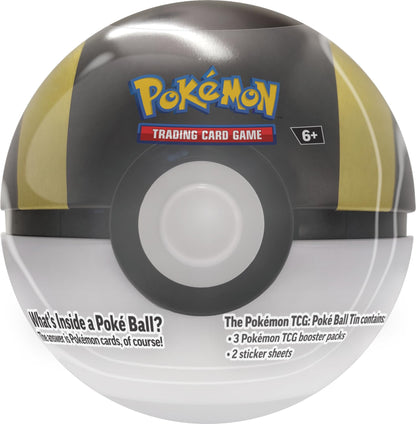 TCG: Poke Ball Tin Bundle - Poke Ball, Great Ball & Ultra Ball (9 Pokemon TCG Booster Packs, 7 Sticker Sheets)