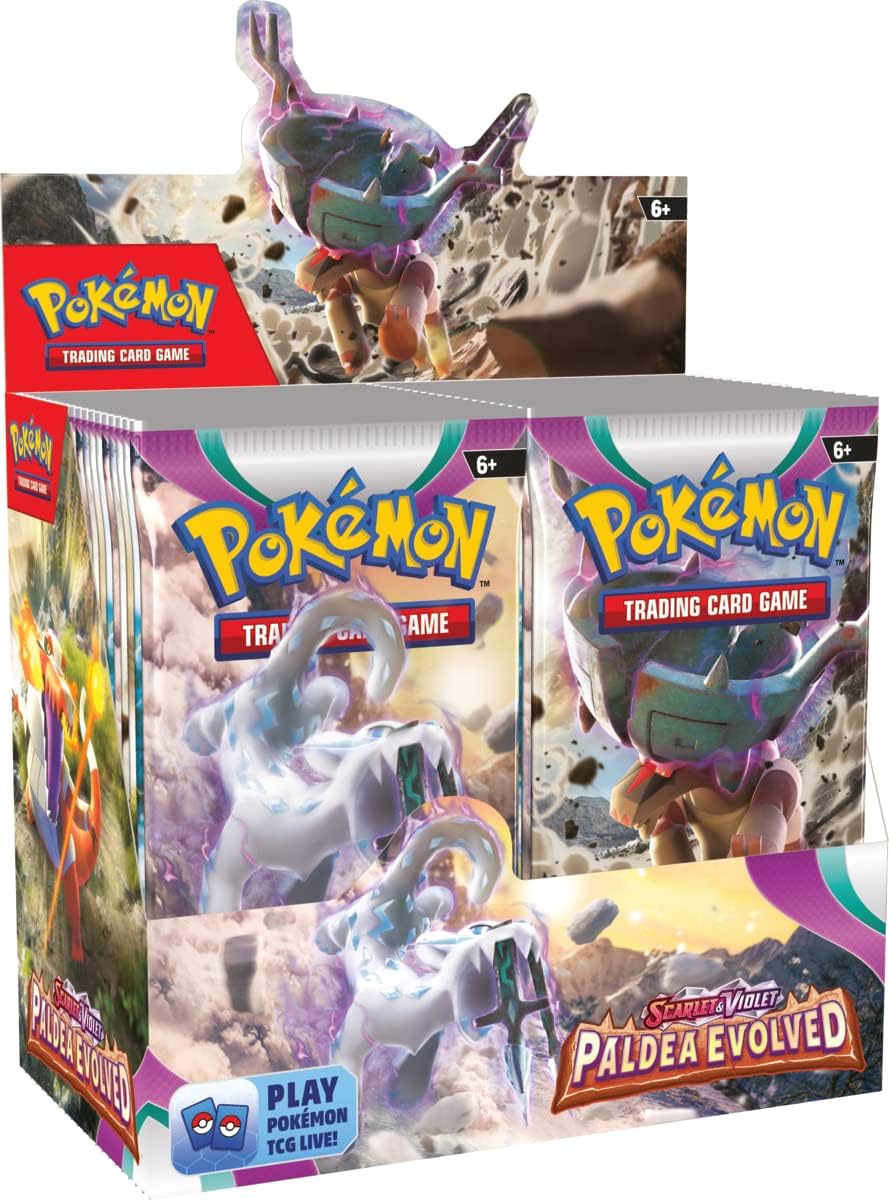 Pokemon TCG Scarlet & Violet Paldea Evolved Set Booster Pack Box Asst 36 x 10PK