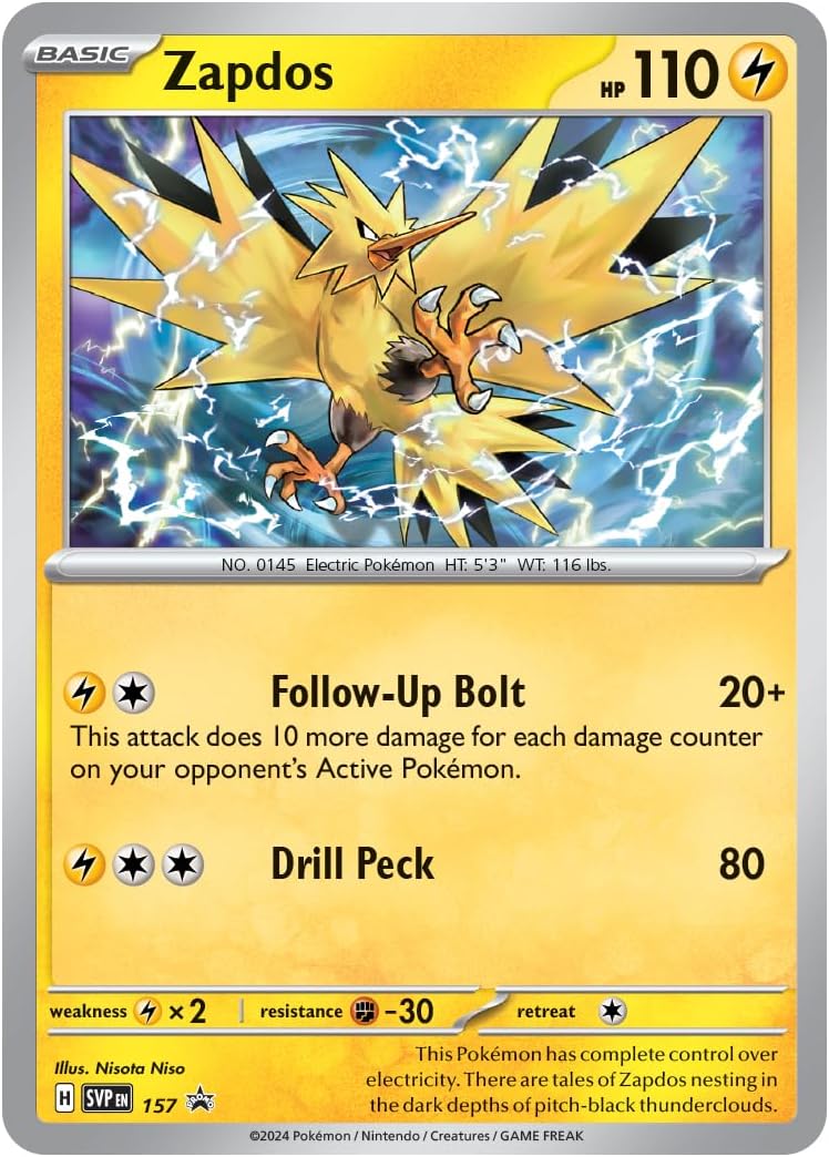 TCG: Scarlet & Violet - Surging Sparks 3-Pack Blister Ð Zapdos (3 Booster Packs & Foil Promo Card)