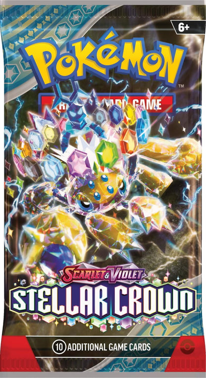 Pokemon TCG: Scarlet & Violet - Stellar Crown - Booster Pack (10 card pack)