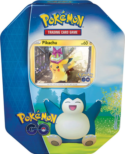 Pokemon TCG: GO Tin - Snorlax (2 Foil Cards & 4 Booster Packs)