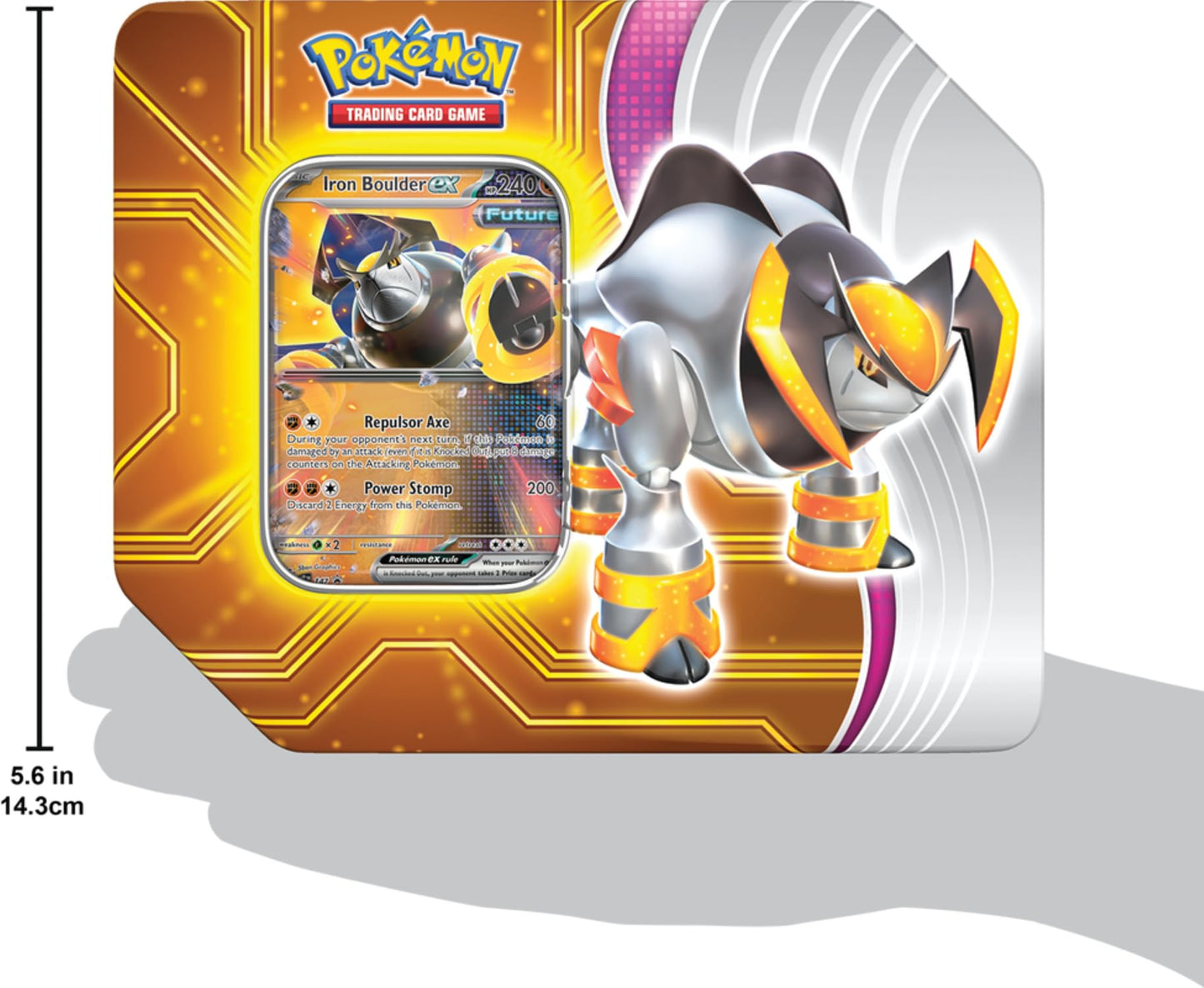 Pokemon TCG: Paradox Destinies Tin - Iron Boulder EX