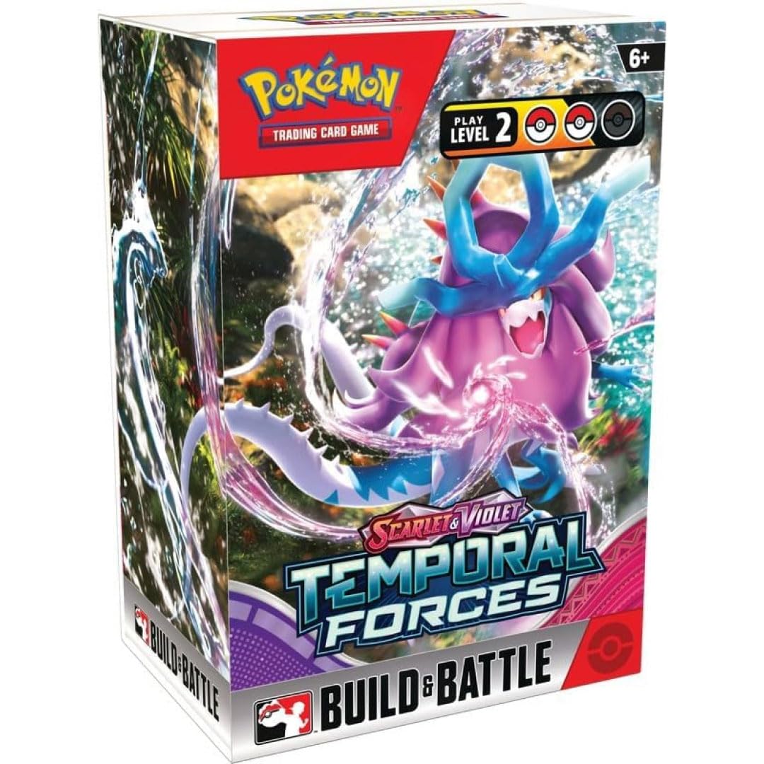 POKEMON TCG: SCARLET AND VIOLET: TEMPORAL FORCES: Build & Battle Display Box (10 Kits)