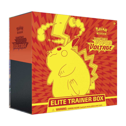 Pokemon TCG: Sword & Shield-Vivid Voltage Elite Trainer Box (8 Boosters & Premium Accessories)