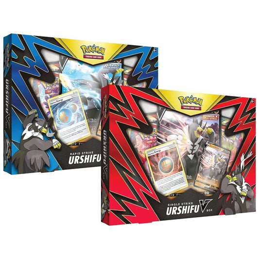 Pokemon | Single/Rapid Strike Urshifu V Box (one at random) | Card Game | Ages 6+ | 2 Players | 10+ Minutes Playing Time