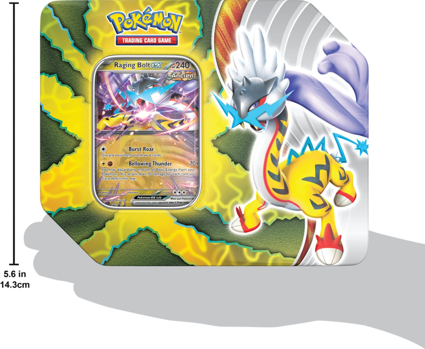 Pokemon TCG: Paradox Destinies Tin - Raging Bolt EX