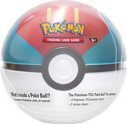 Pokémon TCG: Poké Ball Tin Bundle - Poké Ball, Lure Ball & Premier Ball (9 TCG Booster Packs, 7 Sticker Sheets)