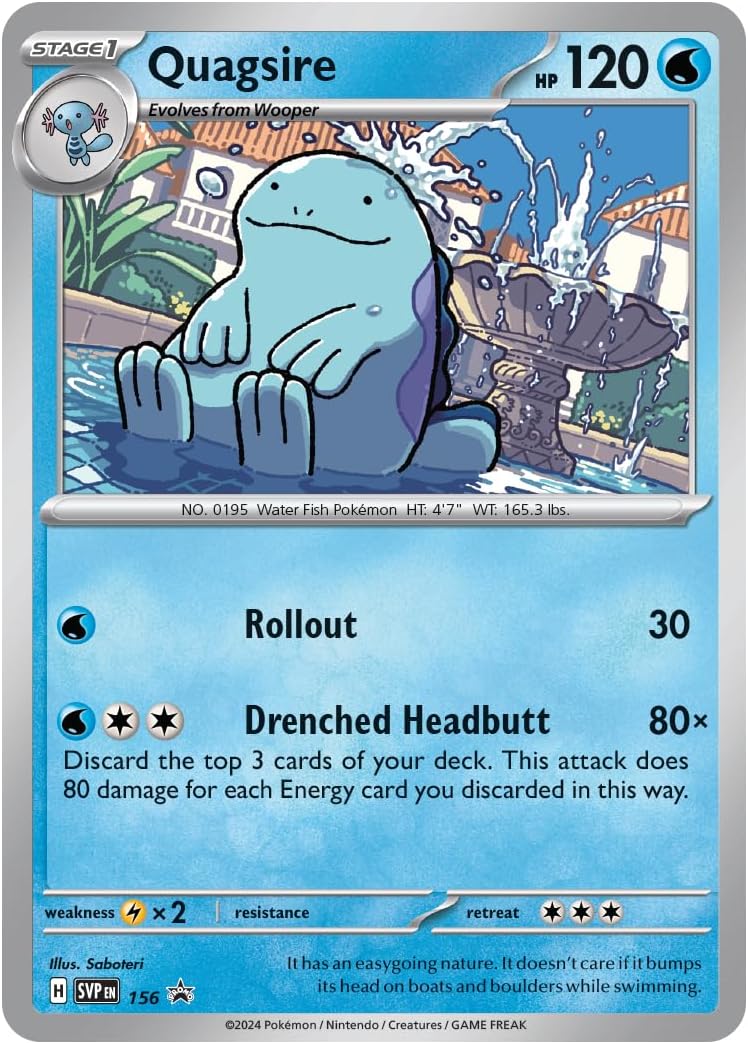 TCG: Scarlet & Violet - Surging Sparks 3-Pack Blister Ð Quagsire (3 Booster Packs & Foil Promo Card)