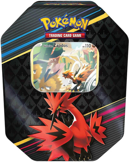 Pokemon Crown Zenith Tin V2 Galarian Zapdos Trading Card Game