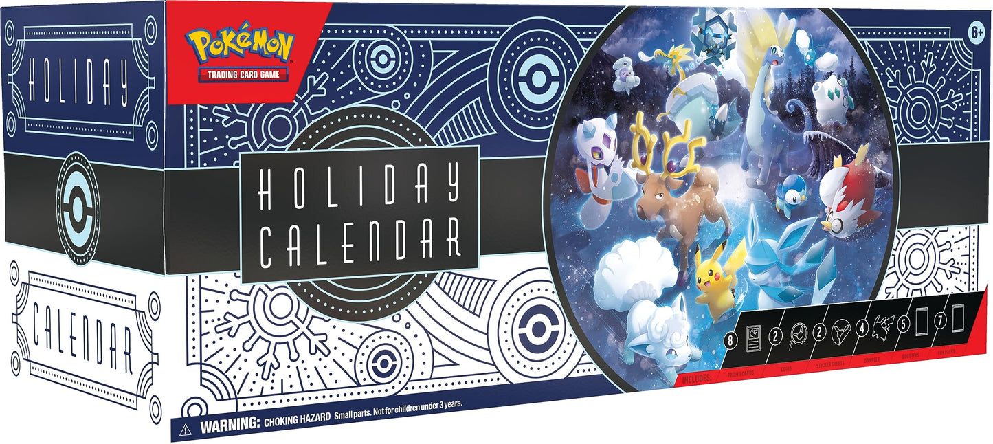 Pokemon TCG: Holiday Calendar (8 Foil Promo Cards, 5 Booster Packs & more)