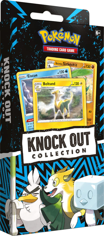 Pokemon TCG: Knockout Collection (Boltund, Eiscue & Galarian Sirfetch'd and 2 Booster Packs)