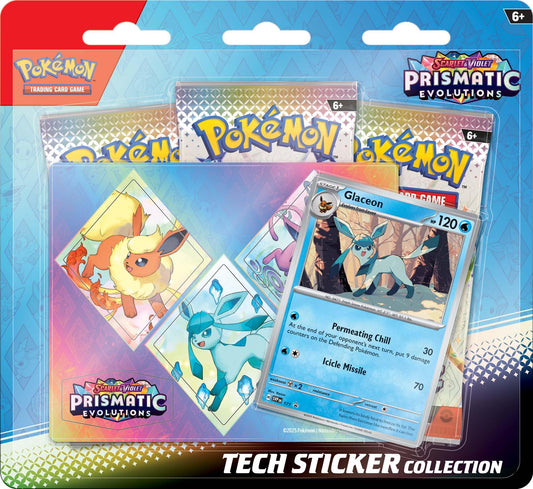 Pokemon TCG Scarlet & Violet 8.5 Prismatic Evolutions Tech Sticker Collection