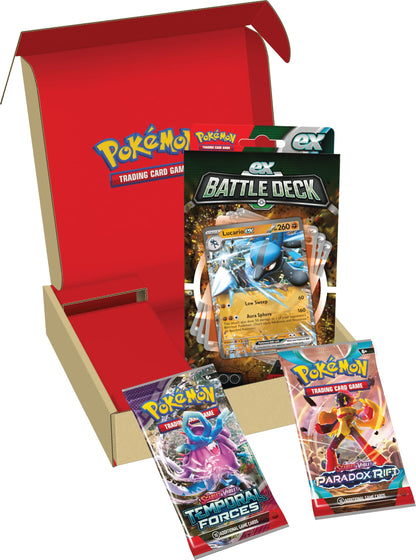 Pokemon TCG: Lucario ex Battle Deck & 2 Booster Bundle (Ready-to-Play 60-Card Deck)