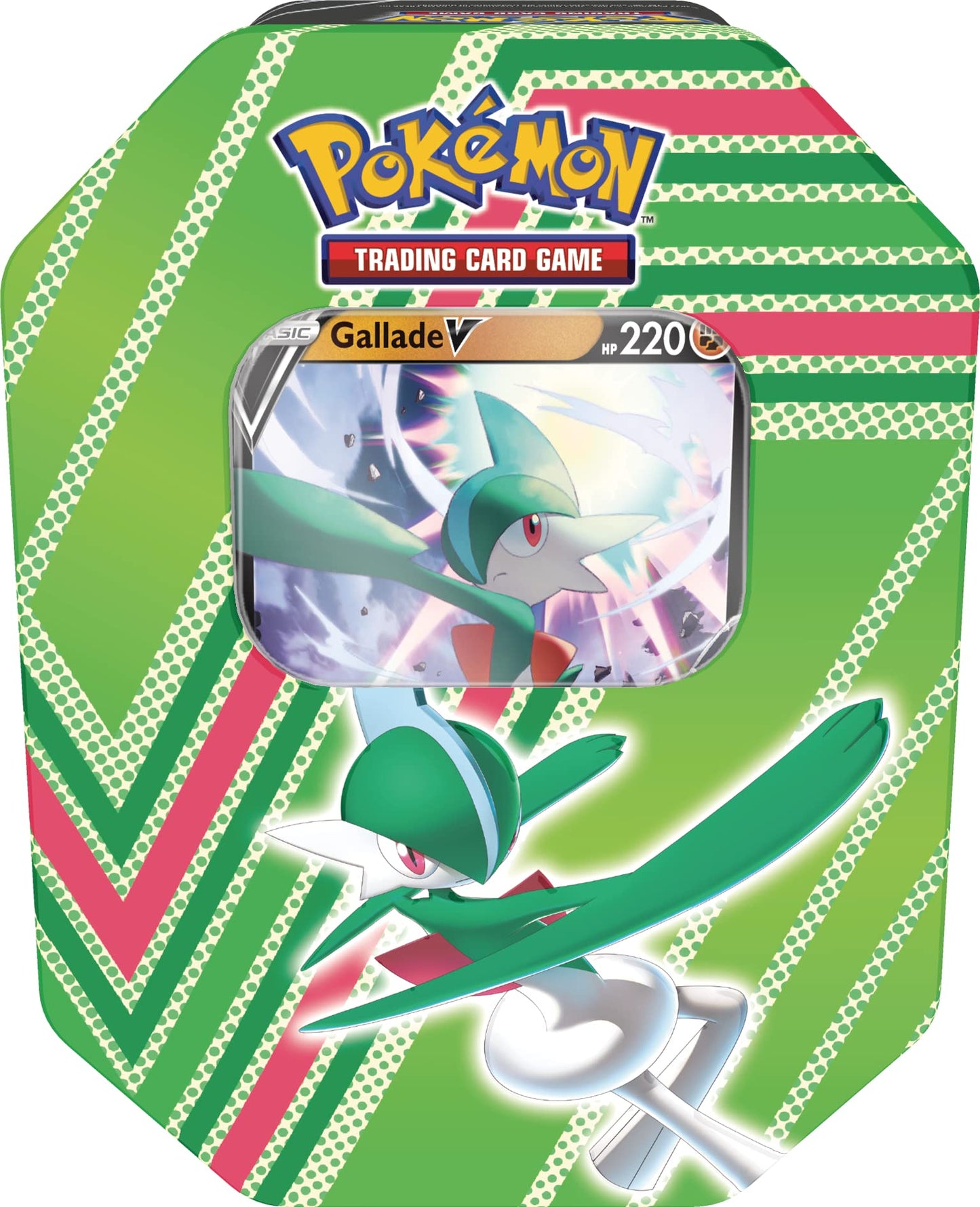 Pokemon Hidden Potential Tin  -  Gallade V (1 Foil Card & 4 Booster Packs)