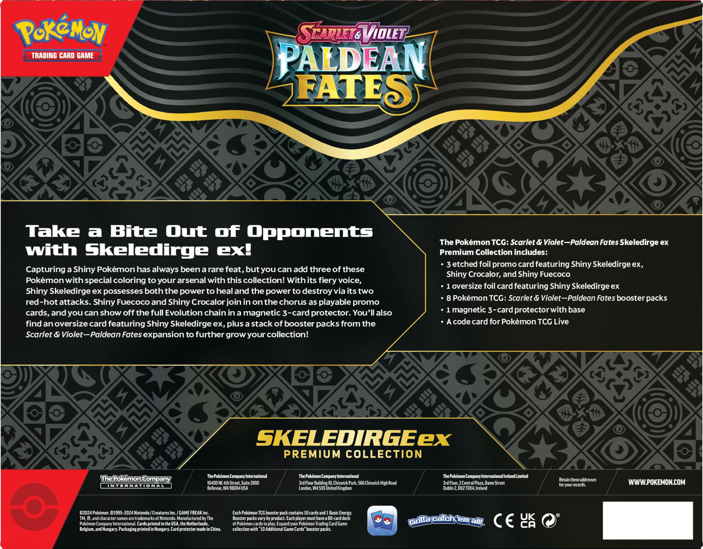 POKEMON TCG: Scarlet and Violet: PALDEAN Fates: POKEMON EX Premium Collection - Shiny Fuecoco