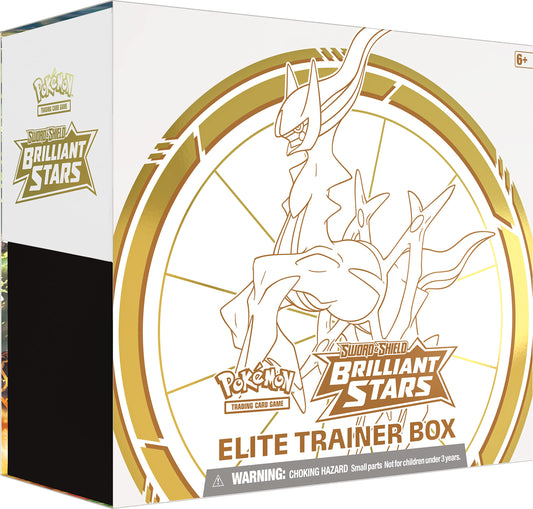 Pokemon TCG: Sword & Shield - Brilliant Stars Elite Trainer Box (8 Boosters & Premium Accessories)