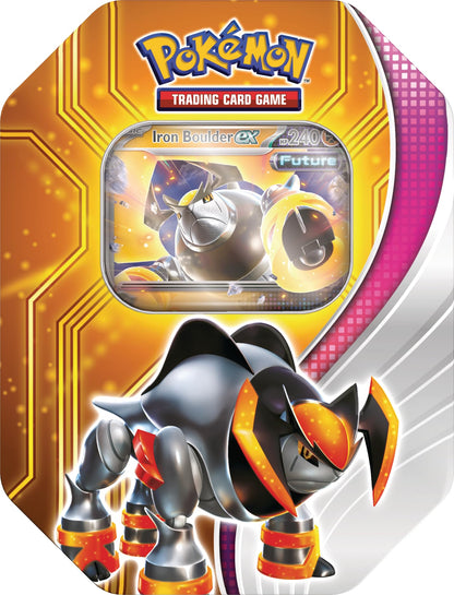 Pokemon TCG: Paradox Destinies Tin - Iron Boulder ex (1 Foil Promo Card & 4 Booster Packs)