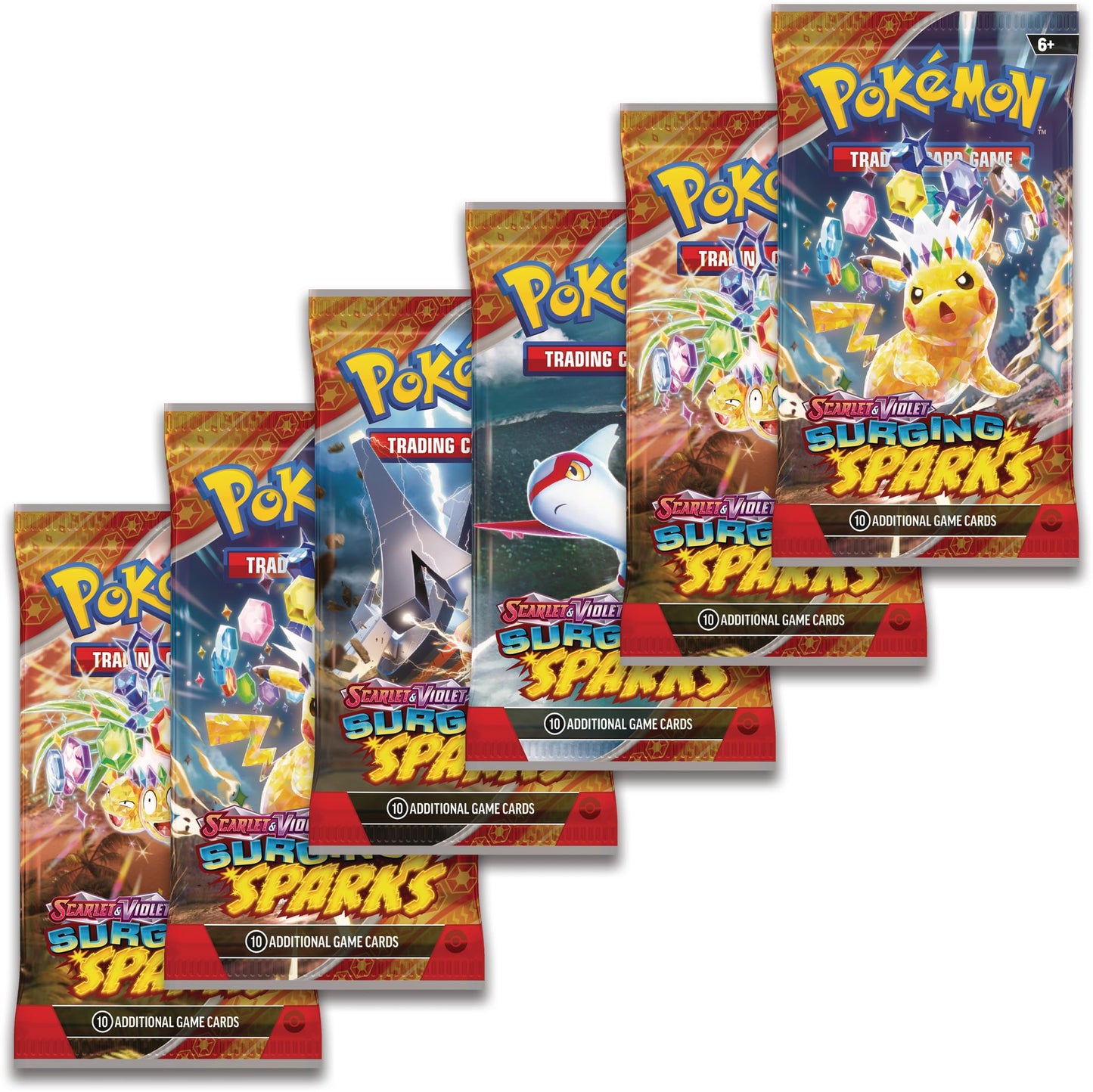 TCG: Scarlet & Violet - Surging Sparks Booster Bundle (6 Booster Packs)