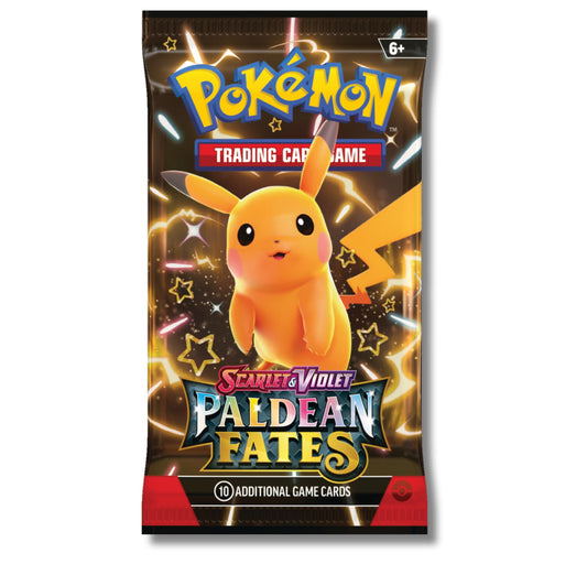 Pokemon Scarlet & Violet Paldean Fates Booster Pack | Shiny Pikachu