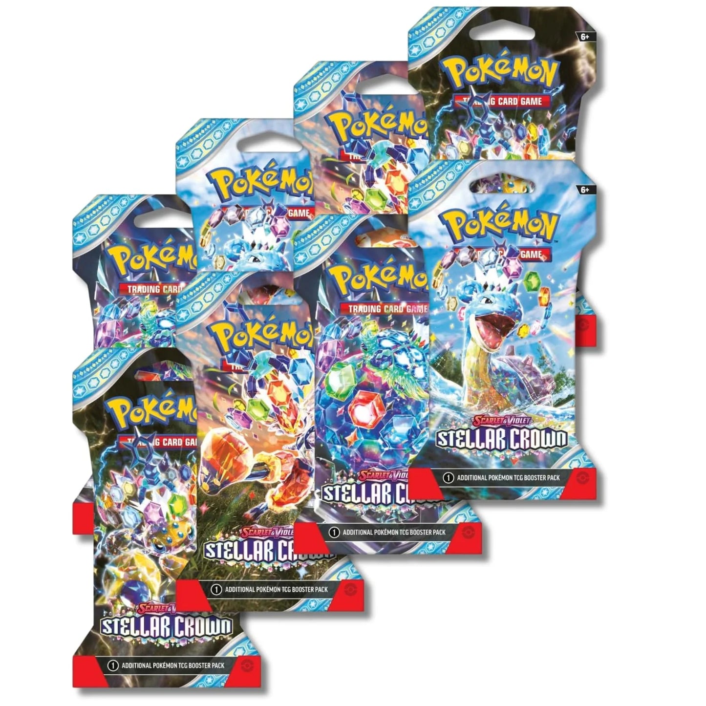 Pokemon TCG Scarlet & Violet Stellar Crown - 8 Boosters Packs