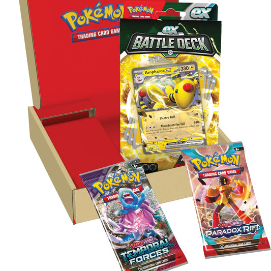 Pokemon TCG: Ampharos ex Battle Deck & 2 Booster Bundle (Ready-to-Play 60-Card Deck)