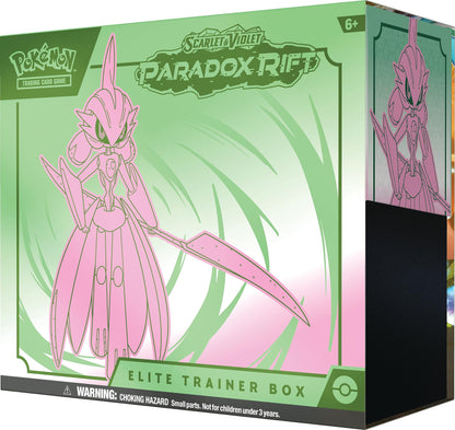 TCG: Scarlet & Violet - Paradox Rift Elite Trainer Box - Iron Valiant (9 Booster Packs, 1 Full-Art Foil Card & Premium Accessories)