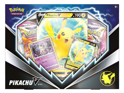 TCG: Pikachu V Box (2 Foil Promo Cards, 1 Foil Oversize Card & 4 Booster Packs)