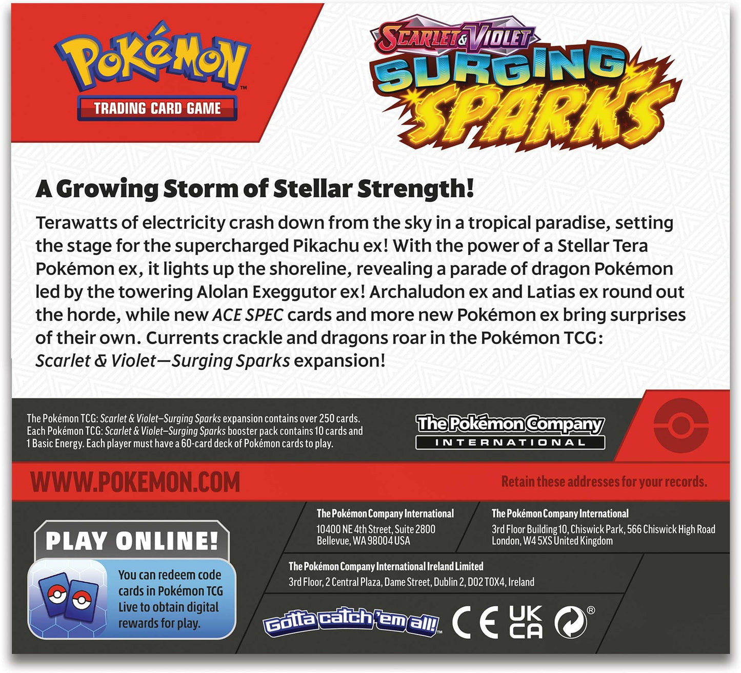 TCG: Scarlet and Violet - Surging Sparks Booster Display Box