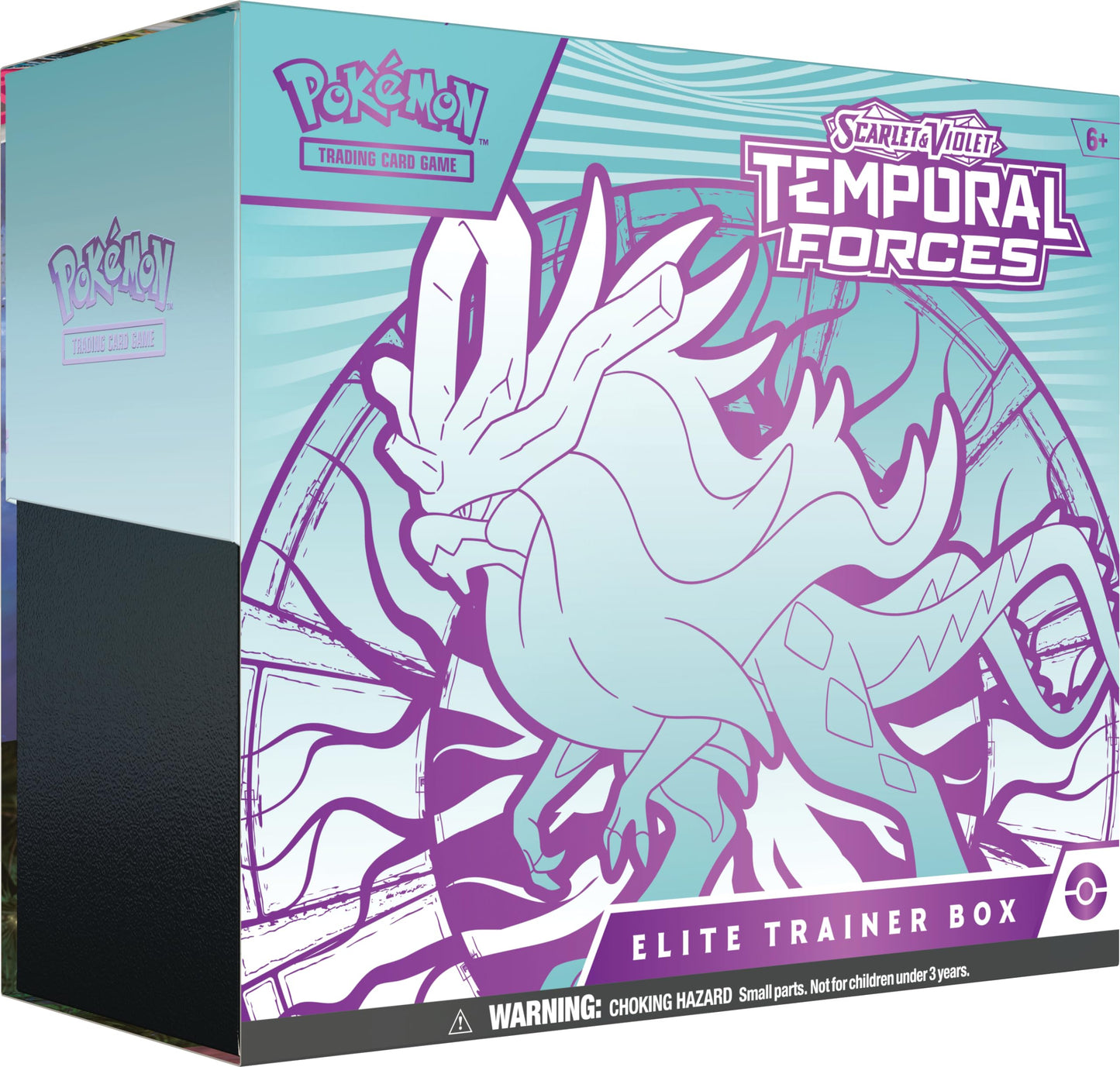 Pokemon TCG: Scarlet & Violet - Temporal Forces Elite Trainer Box  -  Walking Wake (1 Full-Art Flutter Mane Promo Card, 9 Boosters & Premium Accessories)