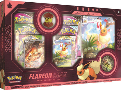 Pokemon Cards: Flareon VMAX Premium Collection Box